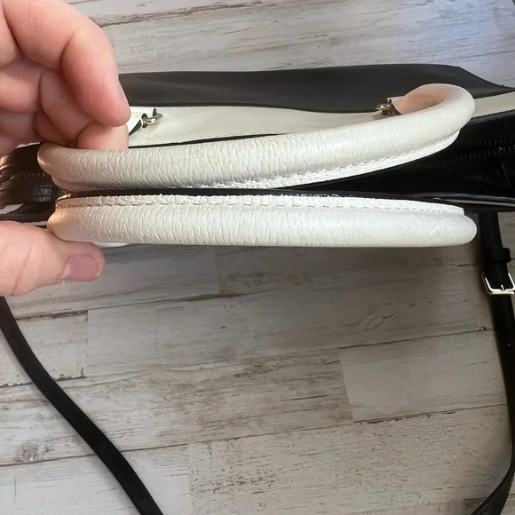 Kate Spade Black and Ivory Colorblock Grove Street Satchel Purse - Picture 8 of 14